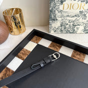 DIOR 26S BELT 20 MM IN BLACK CALFSKIN 656804