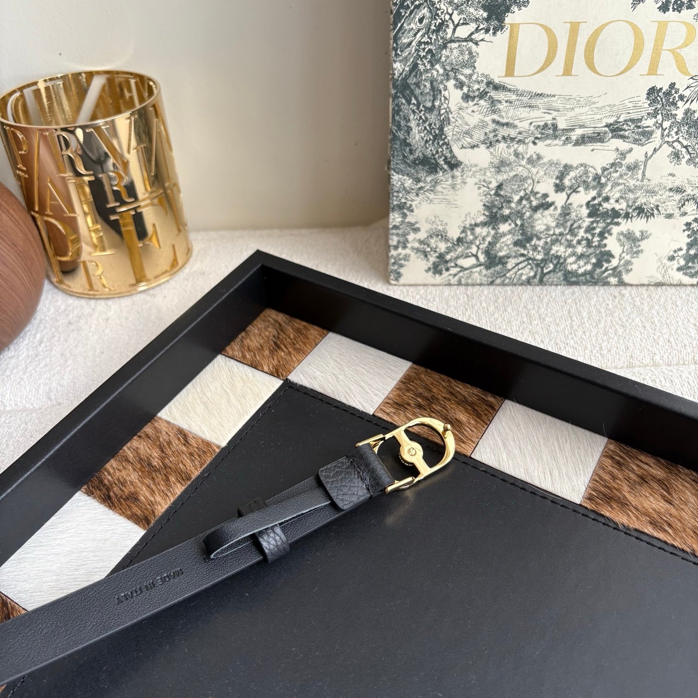 DIOR 26S BELT 20 MM IN BLACK CALFSKIN 656805