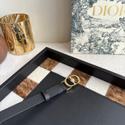 DIOR 26S BELT 20 MM IN BLACK CALFSKIN 656805