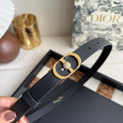 DIOR 26S BELT 20 MM IN BLACK CALFSKIN 656805