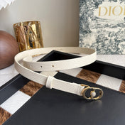 DIOR 26S BELT 20 MM IN CREAM WHITE CALFSKIN 656807