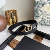 DIOR 26S BELT 20 MM IN BLACK CALFSKIN 656805