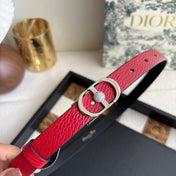 DIOR 26S BELT 20 MM IN DARK RED CALFSKIN 656808