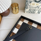 DIOR 26S BELT 25 MM IN BLACK CALFSKIN 650662