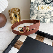 DIOR 26S BELT 25 MM IN BROWN CALFSKIN 650664