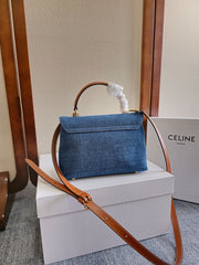 TEEN NINO BAG 20.5 IN DENIM TRIOMPHE KELLY