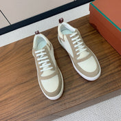 LP NEWPORT WALK SNEAKERS KHAKI AND CREAMY WHITE SUEDE