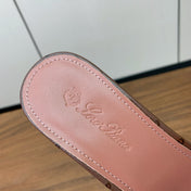 HIGH HEEL IN BROWN LAMBSKIN OSTRICH SKIN