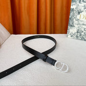 DIOR 26S BELT 20 MM IN BLACK CALFSKIN 632256