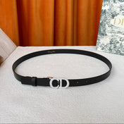 DIOR 26S BELT 20 MM IN BLACK CALFSKIN 632256