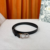 DIOR 26S BELT 20 MM IN BLACK CALFSKIN 632257