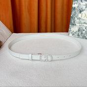 DIOR 26S BELT 20 MM IN WHITE CALFSKIN 632258