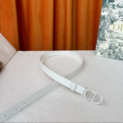 DIOR 26S BELT 20 MM IN WHITE CALFSKIN 632258