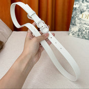 DIOR 26S BELT 20 MM IN WHITE CALFSKIN 632258