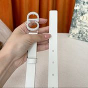 DIOR 26S BELT 20 MM IN WHITE CALFSKIN 632258