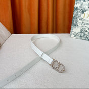 DIOR 26S BELT 20 MM IN WHITE CALFSKIN 632259