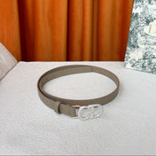 DIOR 26S BELT 20 MM IN GREY CALFSKIN 632260