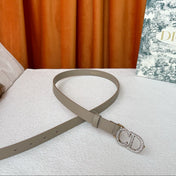 DIOR 26S BELT 20 MM IN GREY CALFSKIN 632261
