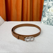 DIOR 26S BELT 20 MM IN BROWN CALFSKIN 632263