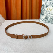 DIOR 26S BELT 20 MM IN BROWN CALFSKIN 632263