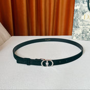 DIOR 26S BELT 20 MM IN BLACK SUEDE 661463