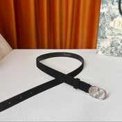DIOR 26S BELT 20 MM IN BLACK SUEDE 661463