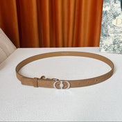 DIOR 26S BELT 20 MM IN CAMEL BROWN SUEDE 661465
