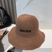 MIUMIU 26S WOVEN BUCKET HAT 339648