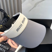 MM SPORT VISOR CAP IN GRAY MIX WHITE FABRIC