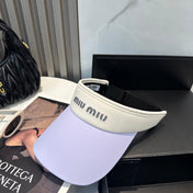 MM SPORT VISOR CAP IN PASTEL PURPLE MIX WHITE FABRIC