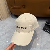 MIUMIU 26S CRYSTAL BASEBALL CAP 345240