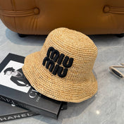 MIUMIU 26S STRAW BUCKET HAT 340665