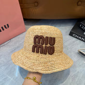 MIUMIU 26S STRAW BUCKET HAT 340667