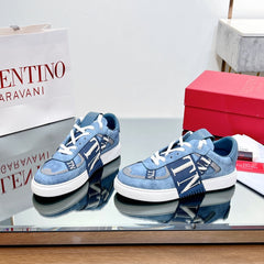 VALENTINO 25S GARAVANI VL7N SNEAKERS IN BLUE DENIM