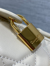 GROOVE 25 BAG IN WHITE CREAM LAMBSKIN