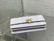 DIOR 25S DIOR TALK PHONE POUCH 21 IN PALE LILAC CALFSKIN GOLD HARDWRE