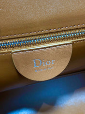 DIOR 26S MEDIUM BAG 31 IN LIGHT BROWN SUEDE