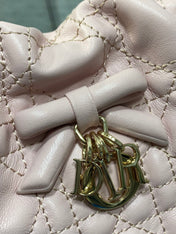 DIOR 26S ADIORABLE BUCKET BAG 20 IN LIGHT PINK LAMBSKIN