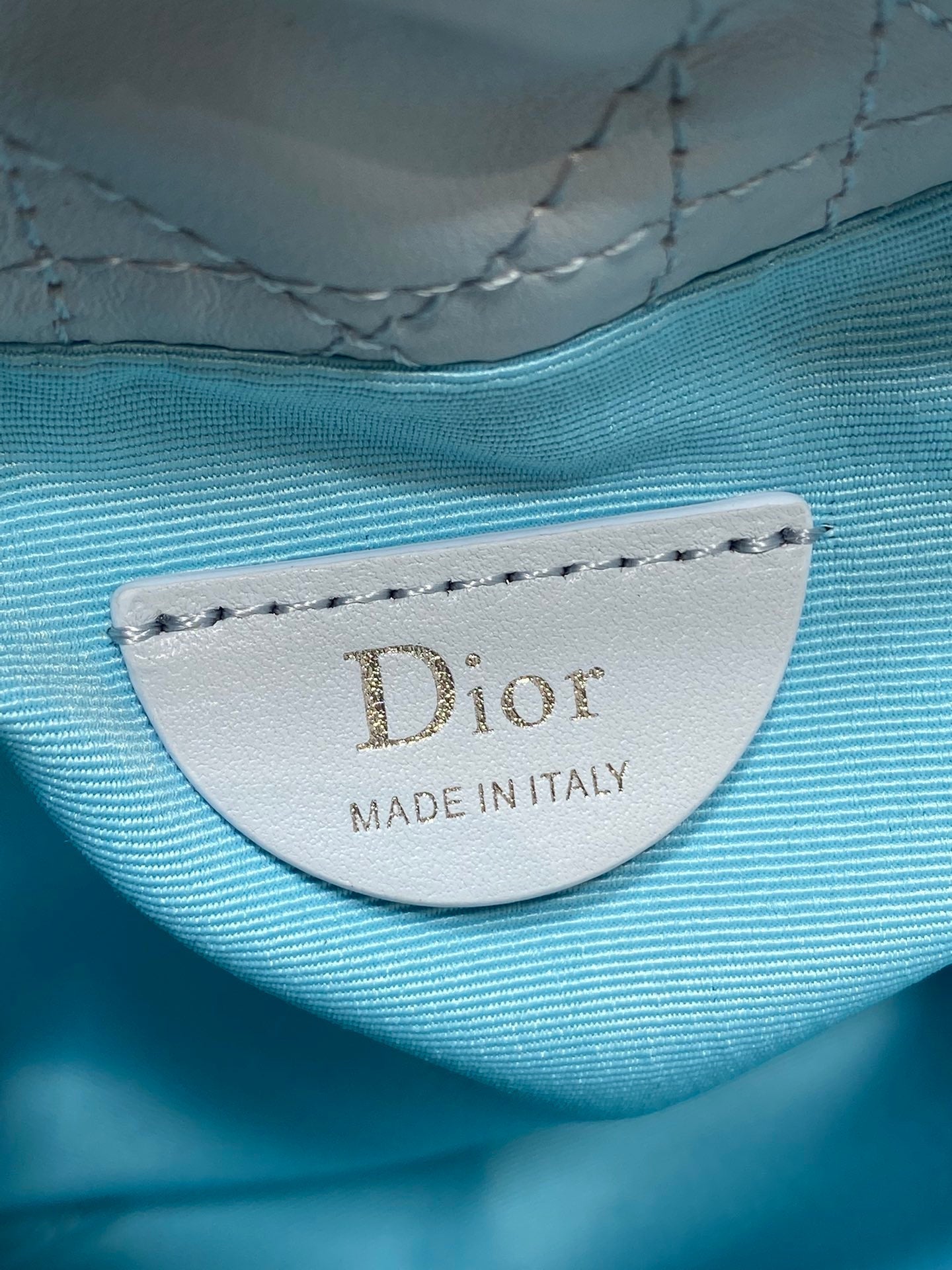 DIOR 26S ADIORABLE BUCKET BAG 20 IN LIGHT BLUE LAMBSKIN