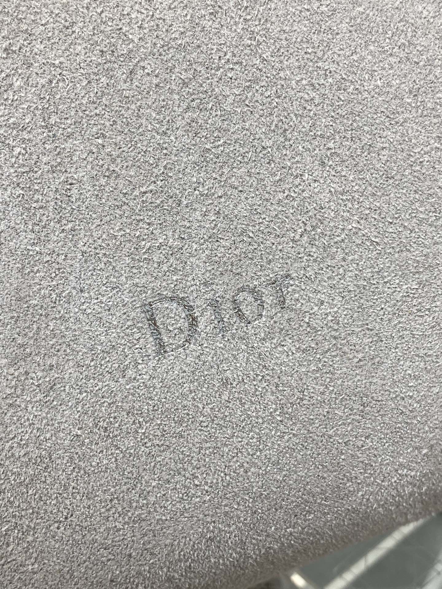 DIOR 26S MEDIUM BAG 31 IN GREY SUEDE