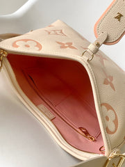 CARRYALL PM 29 BAG IN BEIGE MIX PINK MONOGRAM EMPREINTE LEATHER