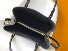 LV 25S BABYLONE TOTE GM BAG 37 IN BLACK CALFSKIN GOLD HARDWARE