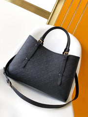 LV 25S BABYLONE TOTE GM BAG 37 IN BLACK CALFSKIN GOLD HARDWARE