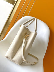LV 25S BABYLONE TOTE GM BAG 37 IN CREAM CALFSKIN GOLD HARDWARE