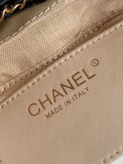 CHANEL 26S QUILTED HOBO BAG 27 IN BLACK CALFSKIN GOLD HARDWARE