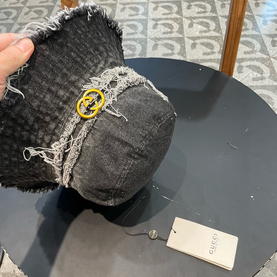 BUCKET HAT IN BLACK DENIM 346894