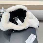 TRAPPER HAT IN COLORFUL VELVET AND RABBIT FUR 416387