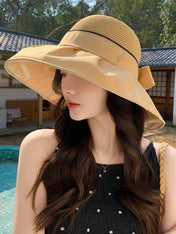 DIOR 26S MESH WIDE-BRIM HAT WITH BOW STYLE 32