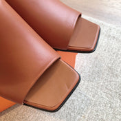 ICONIQUE 60 SANDAL CARAMEL CALFSKIN