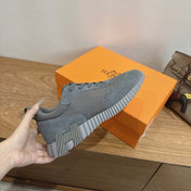 HM 26S BOUNCE SNEAKERS IN DARK GREY SUEDE AND FABRIC